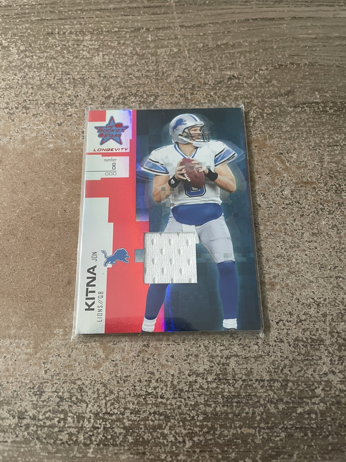 2007 Leaf Rookies & Stars Longevity Ruby Materials /250 Jon Kitna #17