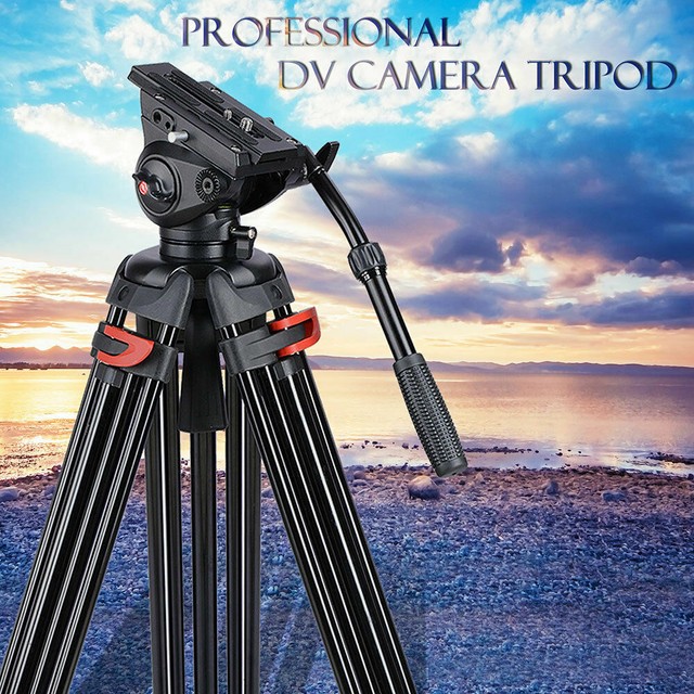 Professional 72" Aluminum Heavy Duty Video Camera Tripod Stand Ball Head Max 8KG eBay