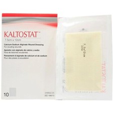 Kaltostat Alginatverband 7,5 cm x 12 cm steril Vlies hämostatisch ELS231