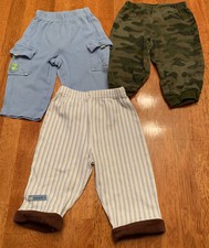 USED Lot Of 3 Pants. Carters Mix. 9 Months. BC