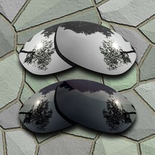 Silver Grey Black Polarized Lenses Replacement for-Costa Del Mar Fathom