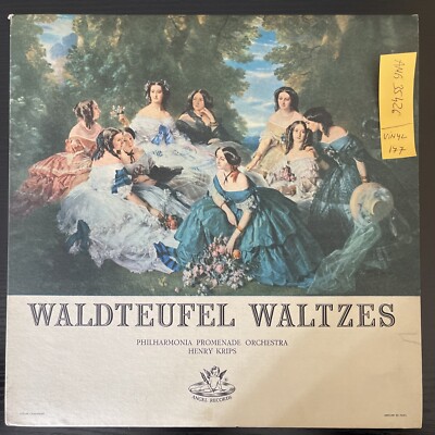 vintage an・an no.12 Henry Krips - Waldteufel Waltzes - VG VINYL ANGEL USA 35426