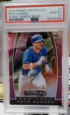 G405 2019 Panini Chronicles Titan 1 Pete Alonso Purple Mojo RC PSA 10 65/75