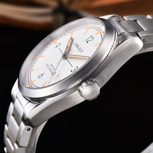 Reloj de pulsera mecánico automático impermeable luces zafiro correa SS para hombre - Imagen 10 de 15