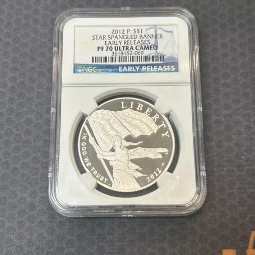 2012 P S$1 "Star Spangled Banner" PF 70 Ultra Cameo by NGC Early Releases