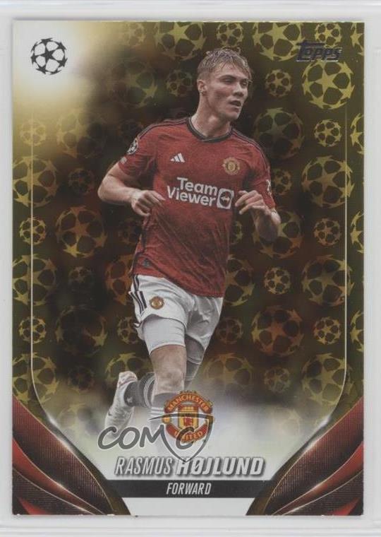 2023-24 Topps UEFA Club Competitions Starball Foil Rasmus Hojlund Højlund #131