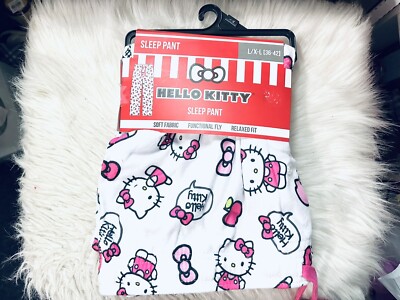 SANRIO HELLO KITTY WHITE SLEEP PAJAMAS PANTS L-XL