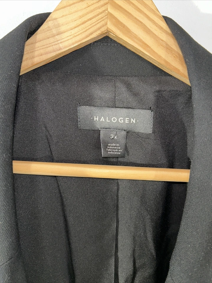 Halogen Plus Size: 3X Black Blazer Nordstrom Classic Black Blazer - Image 4 of 4