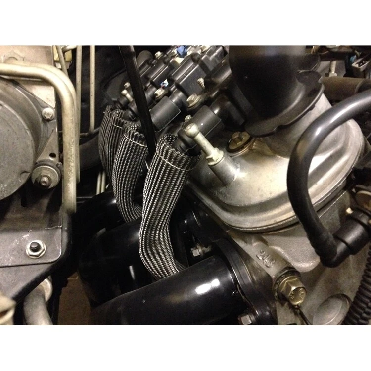 Splitfire 8.0mm Racing Spark Plug Ignition Leads & HEAT SLEEVES LS2 LS3 LSA 6.2 - Image 2 of 4