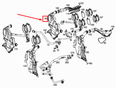 Oil Separator MERCEDES BENZ C-class W205 AMG C 63 A1770780219 for  