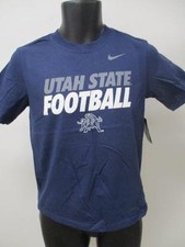 New Utah State Aggies Youth Sizes M/L Medium Large Blue Nike Shirt MSRP $22