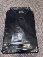 Clifton Dark Navy Blue Uniform Shirt Size 17x33 Police Fireman Paramedic NOS