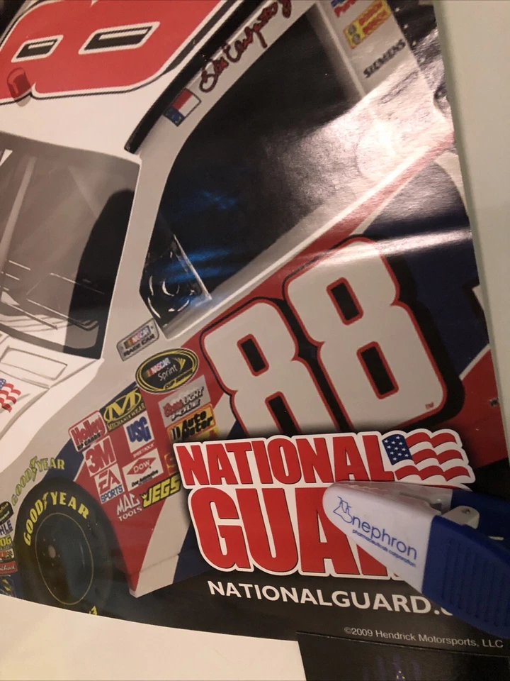 24" x 18" Dale Earnhardt Jr Poster -Richmond,  September 12, 2009 National Guard - Image 4 of 4