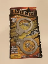 JA-RU Legends of the Wild West Metal Handcuffs with Lock & 2 Keys
