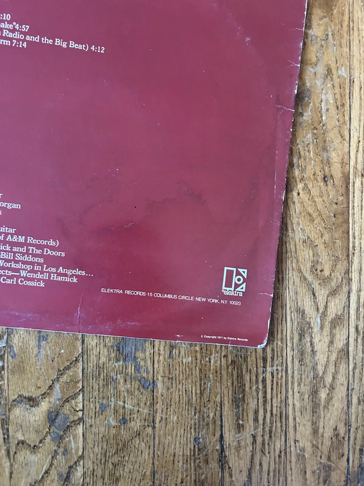 The Doors LA Woman Vinyl Record EKS75011 vintage untested 1971  - Image 4 of 4