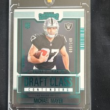 Panini Contenders Draft Class Contenders Michael Mayer Rookie Football Teal /149