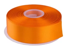 1-1/2 Inch Wide Double Face Satin Ribbon - 50 Yards 668-Orange Peel