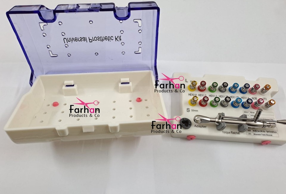 Universal Dental Implant Abutment Ratchet Torque Wrench Kit – 16 Drivers, 15-70 Ncm – Smile Dentale - View #6