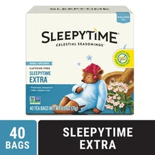 Celestial Seasonings Sleepytime Extra Wellness Herbal Tea Bags (40 Count)