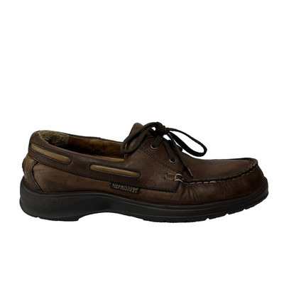 Mephisto Mens Spinnaker Boat Shoes Size 10.5 Brown Leather