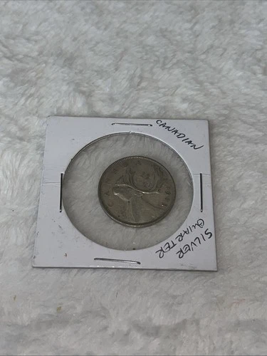 Canada 1943 - 25 Cent Quarter Canadian Coin - 80% Silver