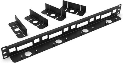 MyElectronics Raspberry Pi Rack Mount for 1-4 RBP + 4  snap-Off  blank covers