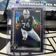 2025 Topps Chrome Football Kolton Miller  Radiating Refractor