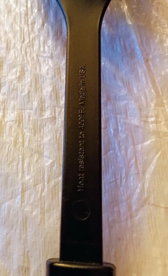 Calphalon 14" Black Nylon Plastic Cooking Serving Slotted Spoon USA - Image 2 of 4