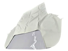 Ford Mustang 1964-66 Convertible Soft Top & Plastic Window HAARTZ White Vinyl