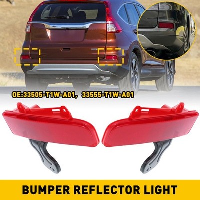 2X Rear Bumper Reflector Reflector Case Cover Left Right For Honda 2015-2016 CRV