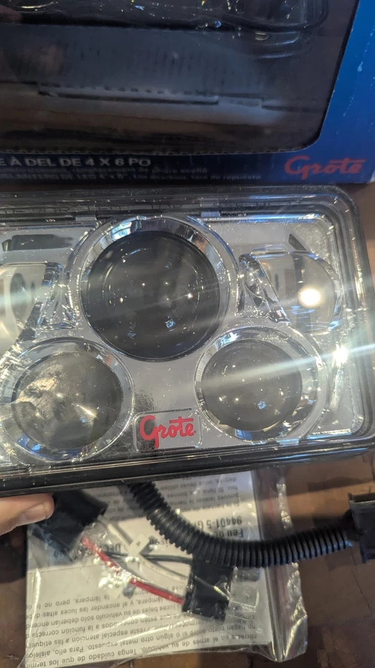 Grote 94401-5 4 Inch X 6 Inch Led Combo Hi/Lo Headlamp Headlight 9-30V  - Image 3 of 4