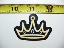 ROYAL CROWN ROYALTY KING QUEEN SMALL STICKER DECAL NEON STYLE BRIGHT VINYL