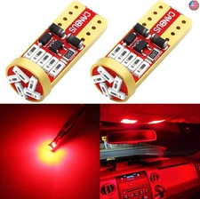 PHINLION 194 LED Red Bulbs Super Bright Wedge 168 2825 175 T10 15-SMD 4014