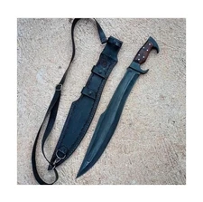 Custom Handmade Carbon Steel Blade Survival Machete Knife Hunting Knife Camping