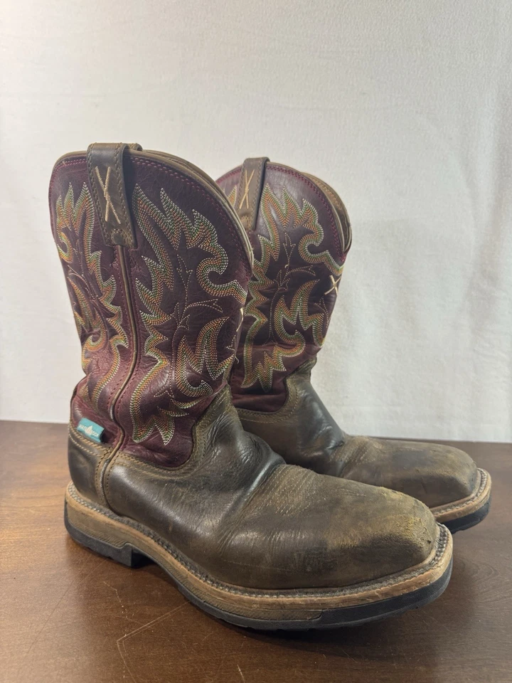 Botas de Trabajo Ariat Workhog Puntera Compuesta Para Hombre 8.5B Cuero Marrón EH ASTM F2413-11 Foto 2 de 4