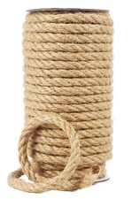 Natural Jute Twine, 8MM x 50FT Rope Roll, Heavy Duty x 50FT, Brown