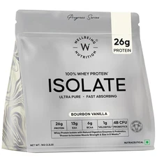 Wellbeing Whey Isolate 1Kg Vanilla | 26g Protein | Velositol | Probiotics