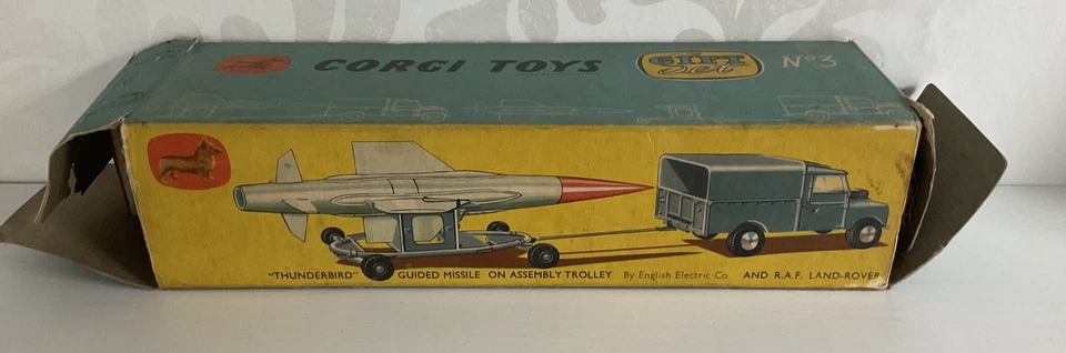 Corgi Toys Thunderbird Guided Missile RAF Land Rover Gift Set No. 3 Original Box - Image 4 of 4