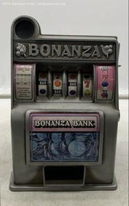 5.7LB Bonanza Slot Machine Coin Bank *Needs Repair*