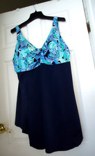 WOMENS SIZE 24 SWIMDRESS NWOT TROPICAL TOP BU...