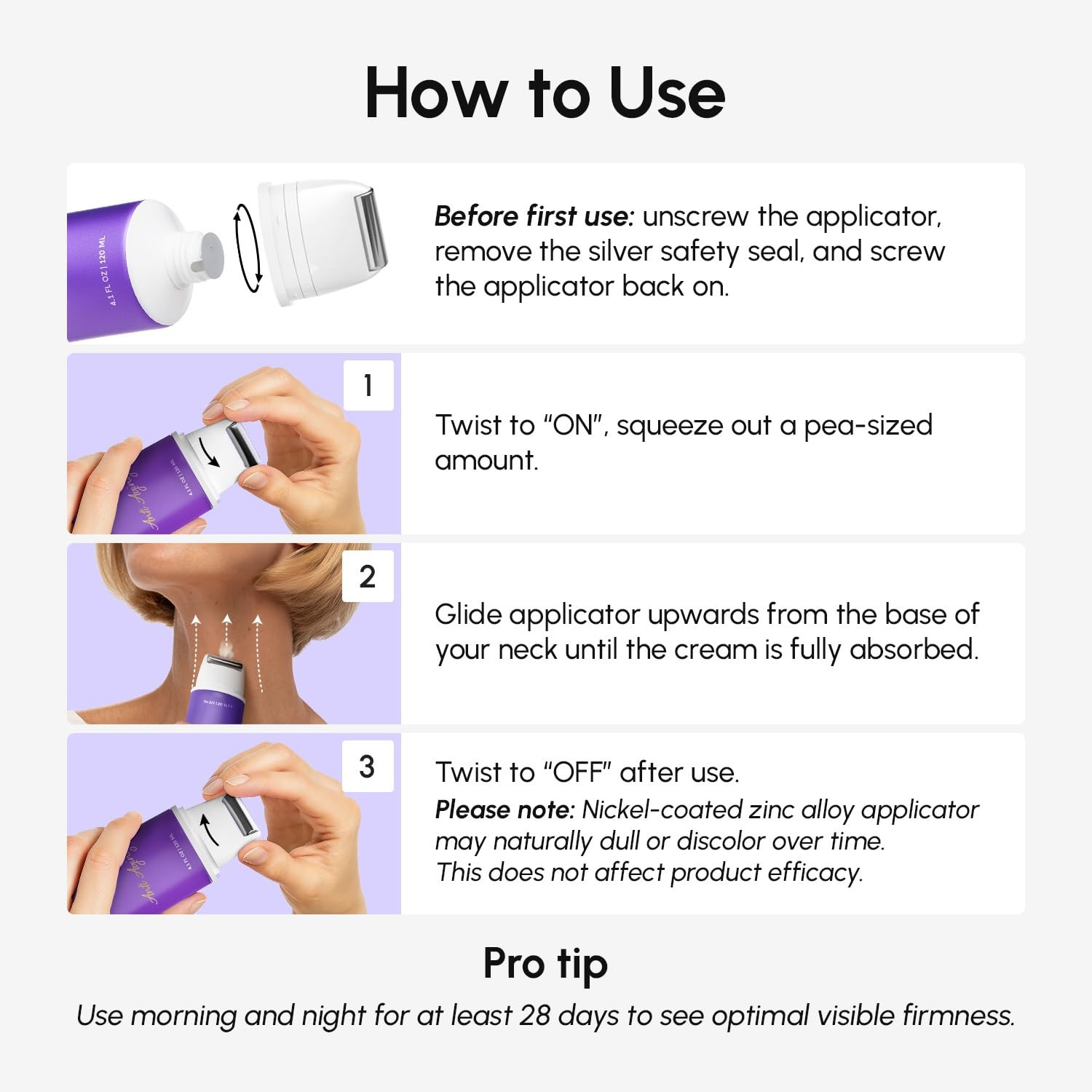 MAREE Neck Cream with Face Roller – Neck Creams For Tightening and Firming –