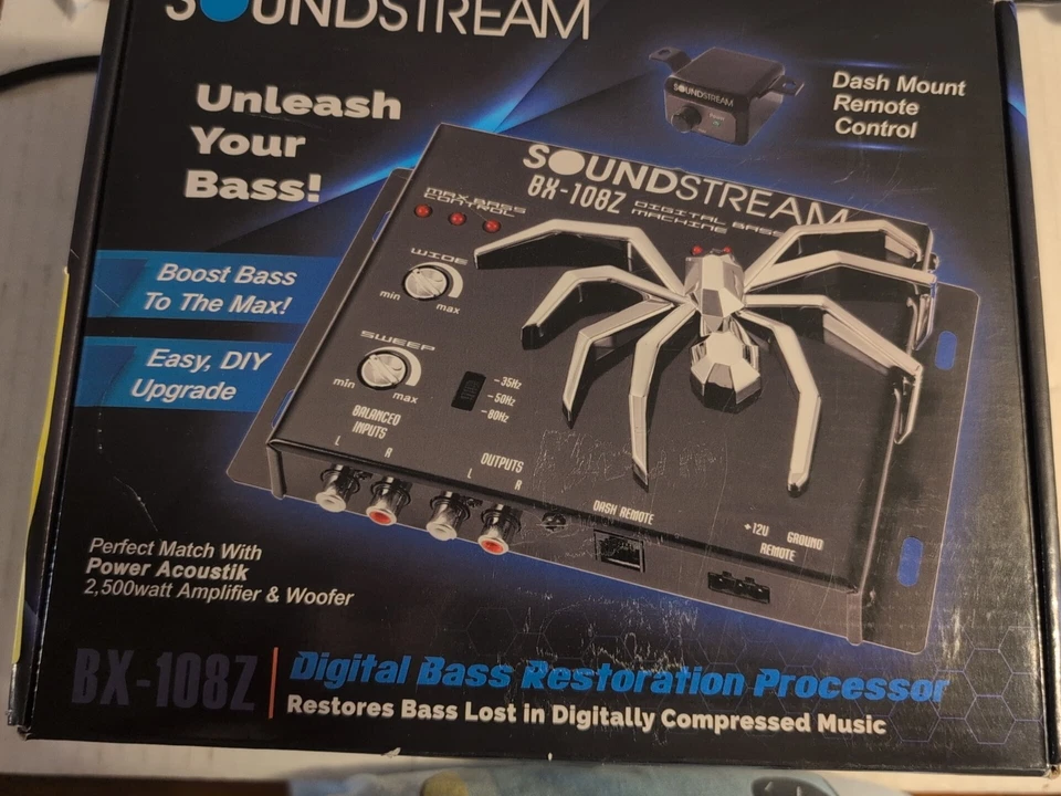 Soundstream BX-108Z 数字低音修复处理器 全新 - 阅读 — 第 2/2 张图片