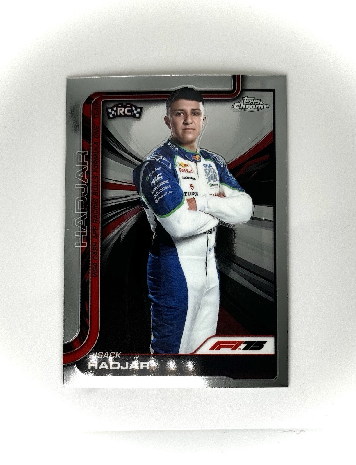 2025 Topps Chrome Formula 1 Isack Hadjar RC Base Portrait #12