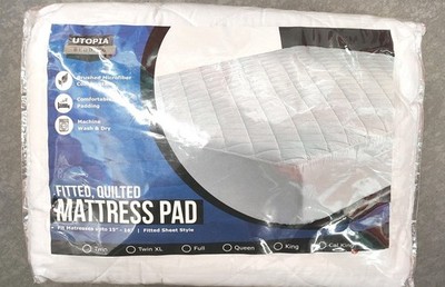Utopia Bedding King Size Quilted Mattress Pad Brand New