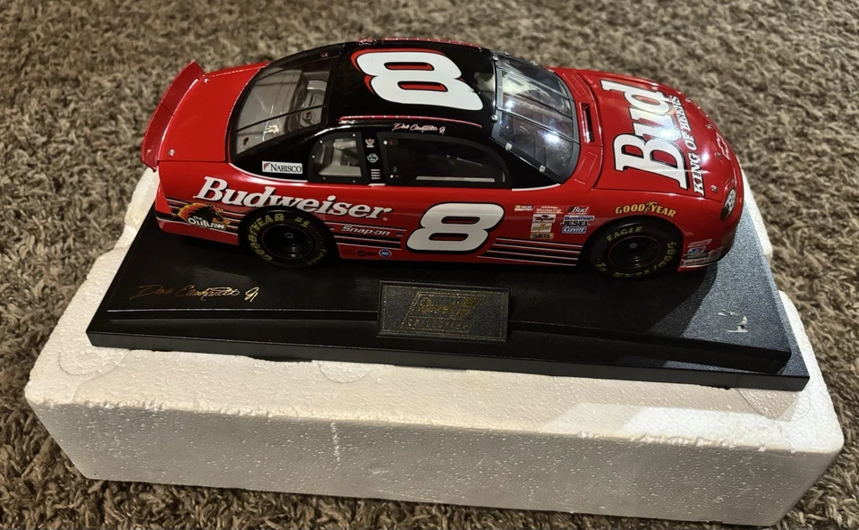 Autógrafo Revell 1999 Dale Earnhardt Jr. #8 Budweiser escala 1:18 incl. Foto Foto 4 de 4
