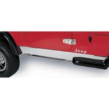 Rugged Ridge 11145.02 Rocker Panel Cover Stainless Steel For 97-06 Jeep Tj Rugged Ridge 11145.02 Rocker Panel Cover Stainless Steel For 97-06 Jeep Tj