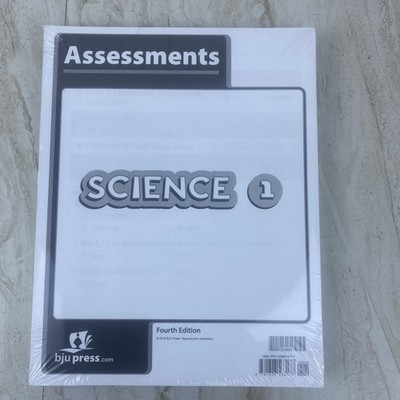BJU Press- Science 1 Assessments 9781628563177 NEW 50887