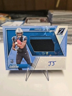 2024 Zenith Rookie Patch Auto Ja'Tavion Sanders #231 Blue Ice #/50   RC   2CLR