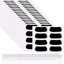 48 Pairs Eye Black Stickers w/ White Pencil for Baseball Football Softball Fans