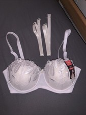 New Women  s Bra 36C - With Extra Straps - White